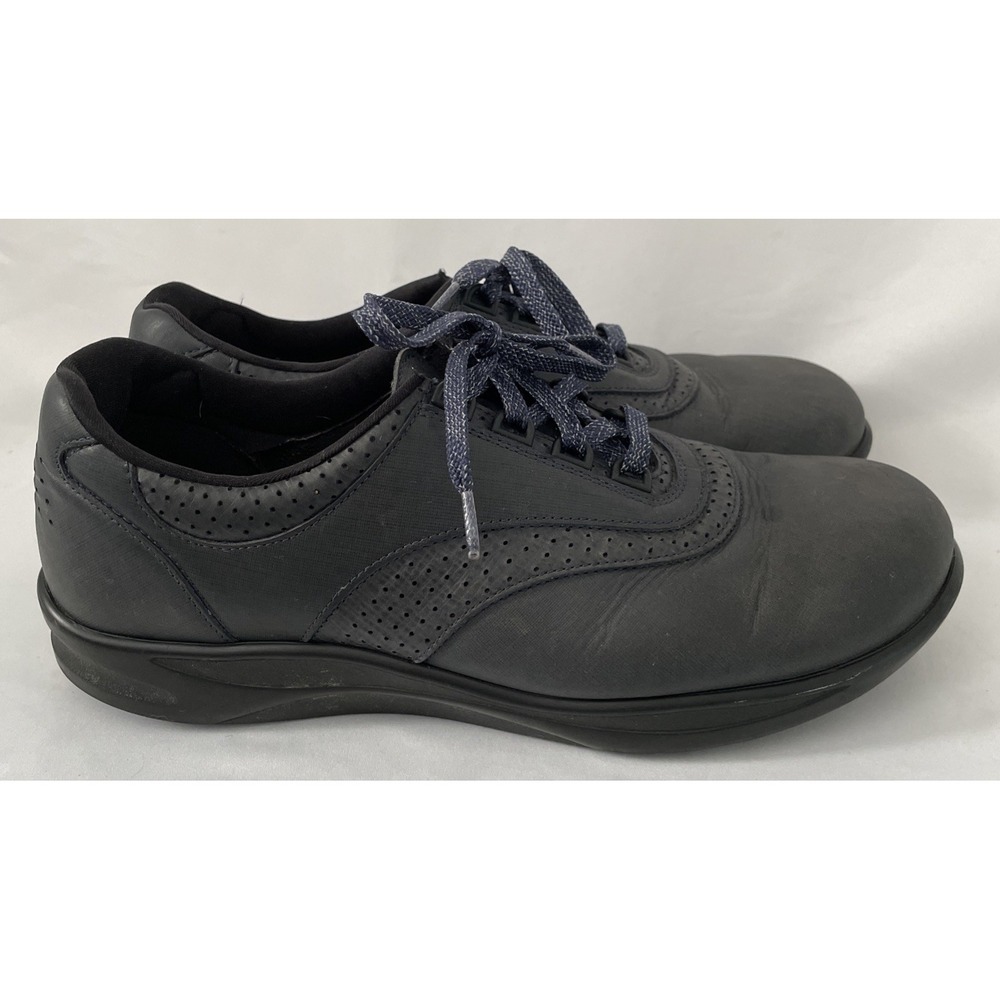 SAS Walk Easy Walking Shoe Women's Size 11.5 M Black Leather Lace Up Comfort